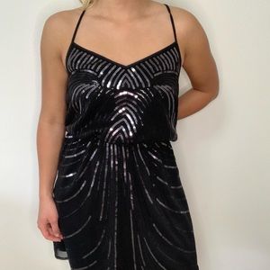 Express Sequin Dress Racerback Size Medium